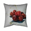 Begin Home Decor 26 x 26 in. Pile of Cherries-Double Sided Print Indoor Pillow 5541-2626-GA101
